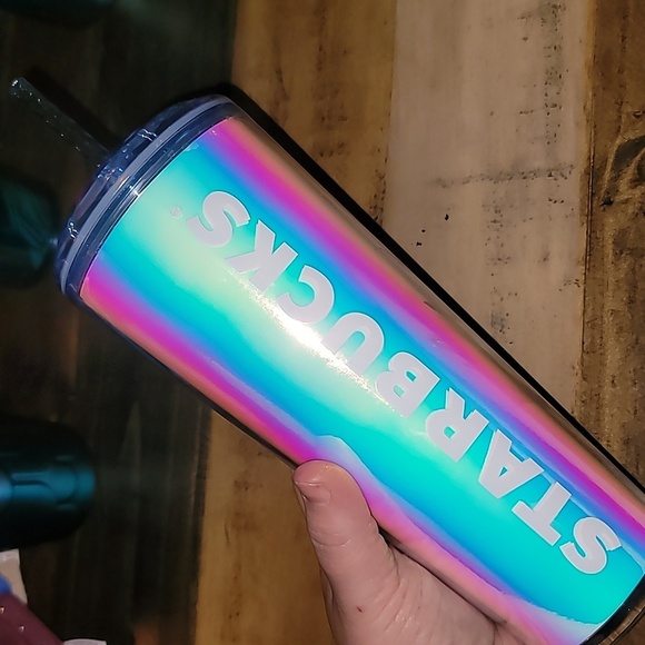 Starbucks Other - Starbucks 2023 Iridescent Dome Venti Tumbler Dichroic Holographic Tumbler Cup